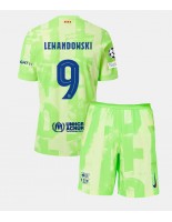 Barcelona Robert Lewandowski #9 Kolmaspaita Lasten 2024-25 Lyhythihainen (+ shortsit)